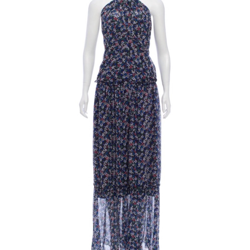 NICHOLAS Multicolor Floral Silk Maxi